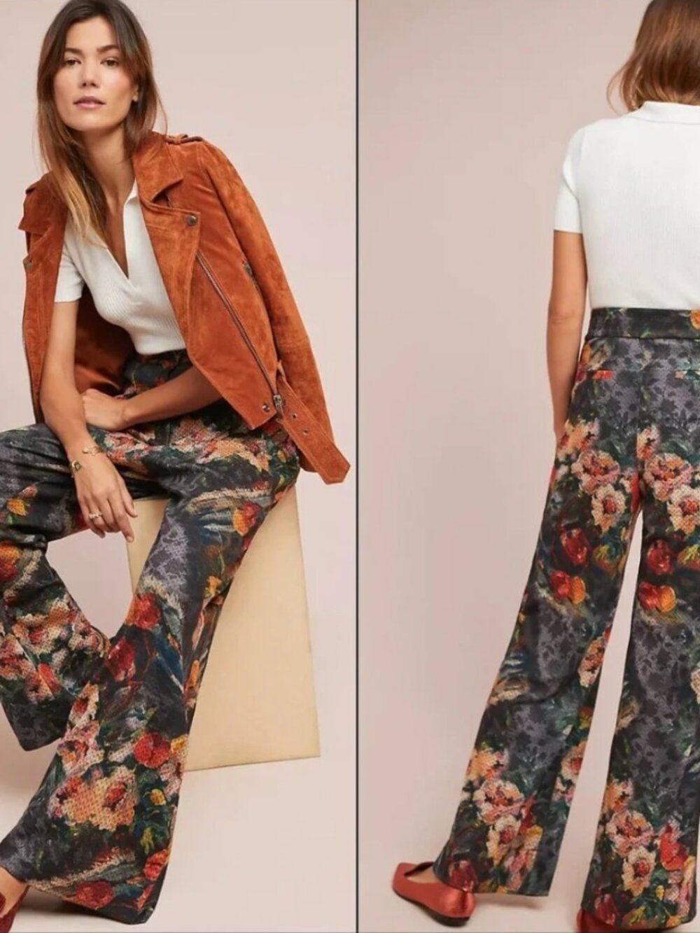 ANTHROPOLOGIE EVA FRANCO SIMONE PRIINT TROUSER